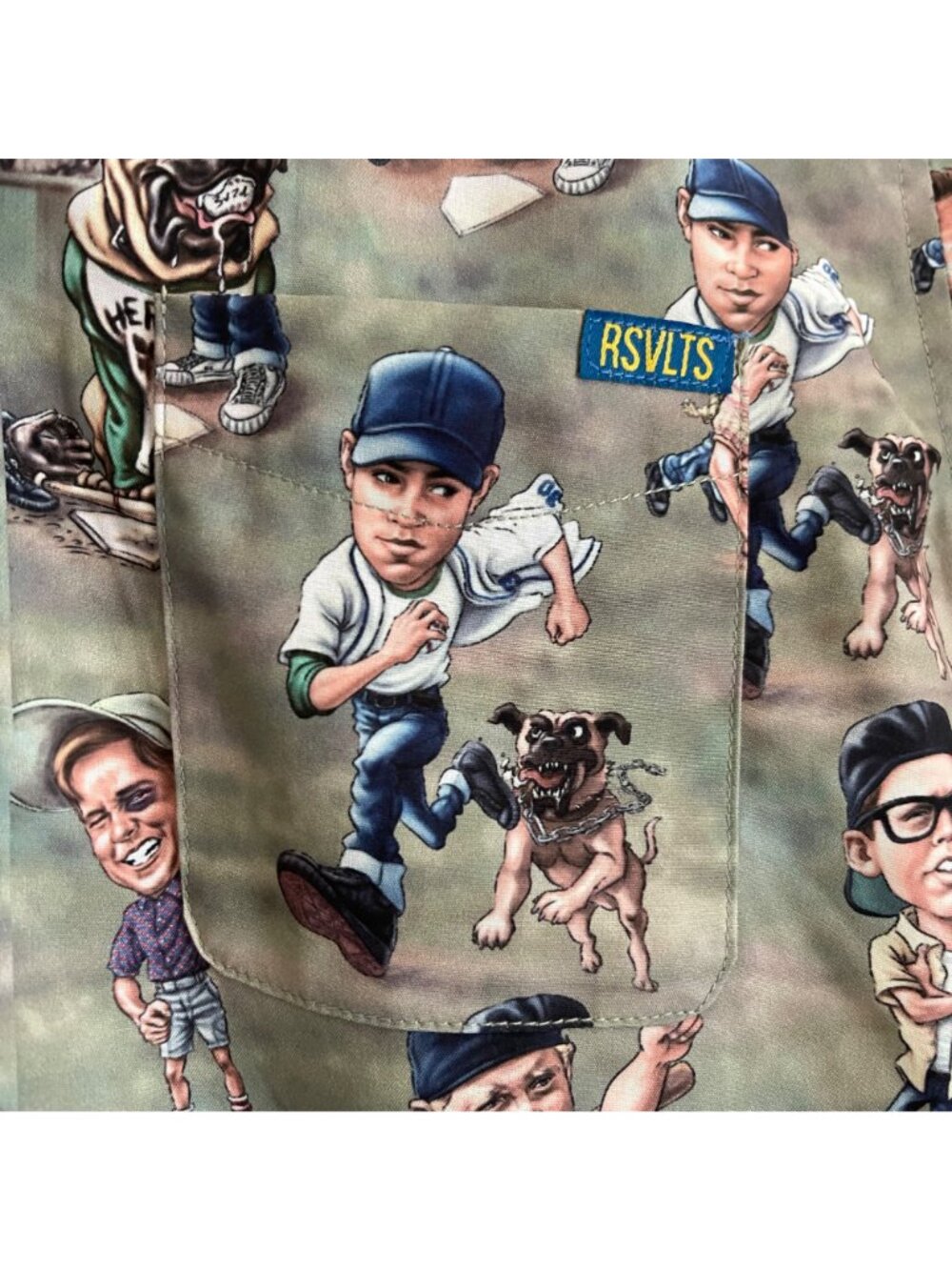 RSVLTS The Sandlot Youth Shirt Size Medium KUNUFLEX NWT Baseball Movie - Picture 5 of 13